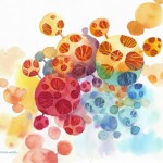 Name : Bubble trees/ Technique :Watercolor /size :58x48cm / Price :  235 usd.