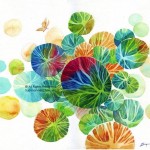 Name : Bubble trees 02/ Technique :Watercolor /size :58x48cm / Price : 235 usd.