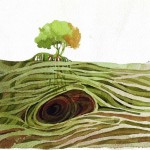 Name: Eye of tree / Technique :Watercolor /size :39 x 34cm/ Price : 118 usd.