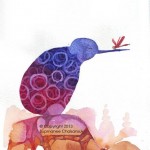 Name: Freezing kiwi / Technique :Watercolor /size :22 x 25cm/Price : 150 usd.