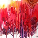 Name: Red tree/ Technique :Watercolor /size :50 x59cm /Price : 250usd