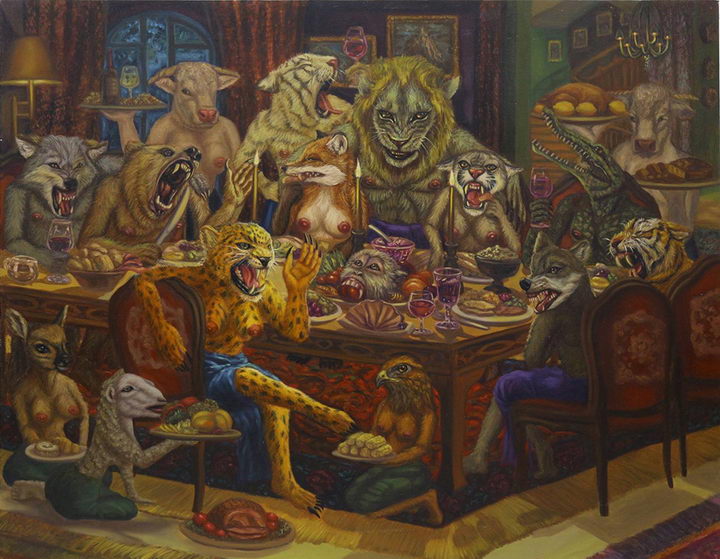 Fooled by power 4), 2015, Oil on canvas, 140x180 cm.